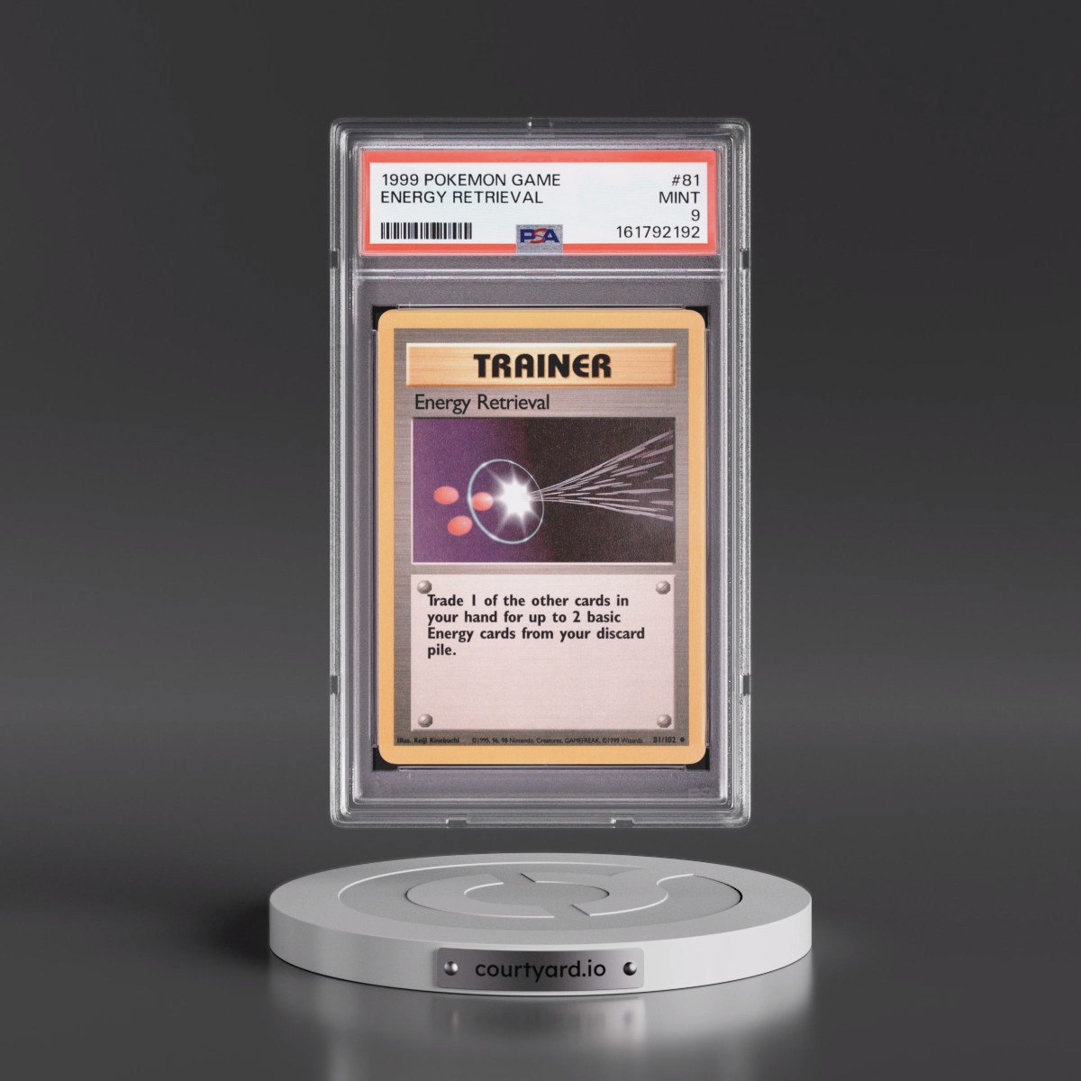 1999 Pokémon Game #81 Energy Retrieval (PSA 9 MINT)