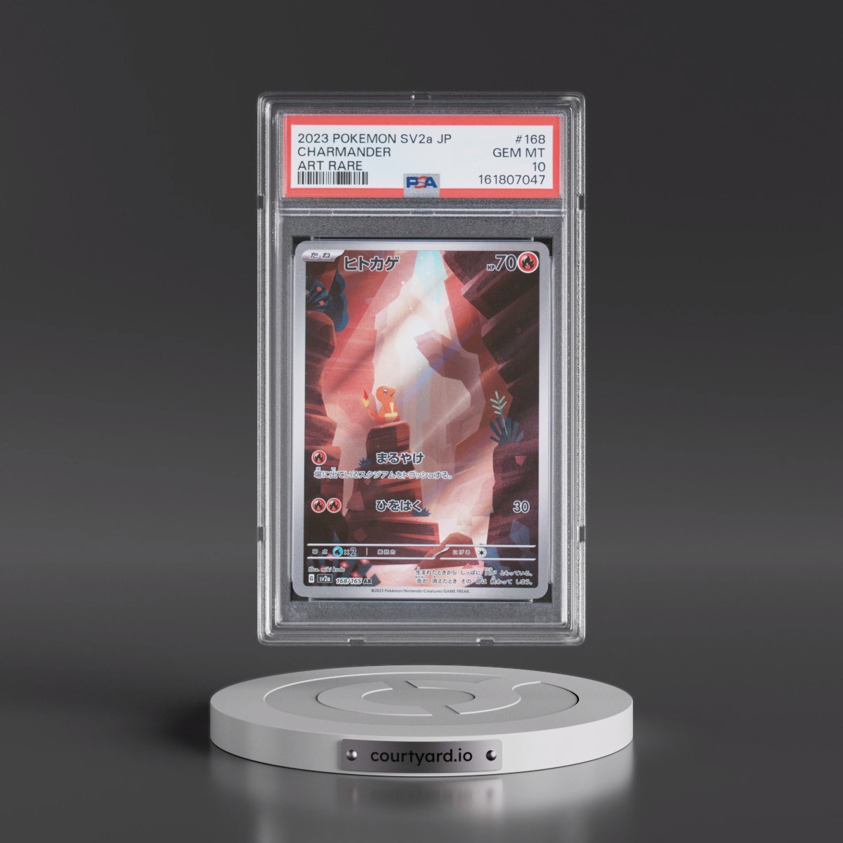 2023 Pokémon Sv2a-Pokémon Card 151 #168 Charmander - Art Rare (PSA 10 GEM MINT)