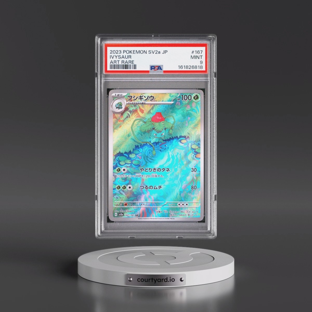 2023 Pokémon Sv2a-Pokémon Card 151 #167 Ivysaur - Art Rare (PSA 9 MINT)