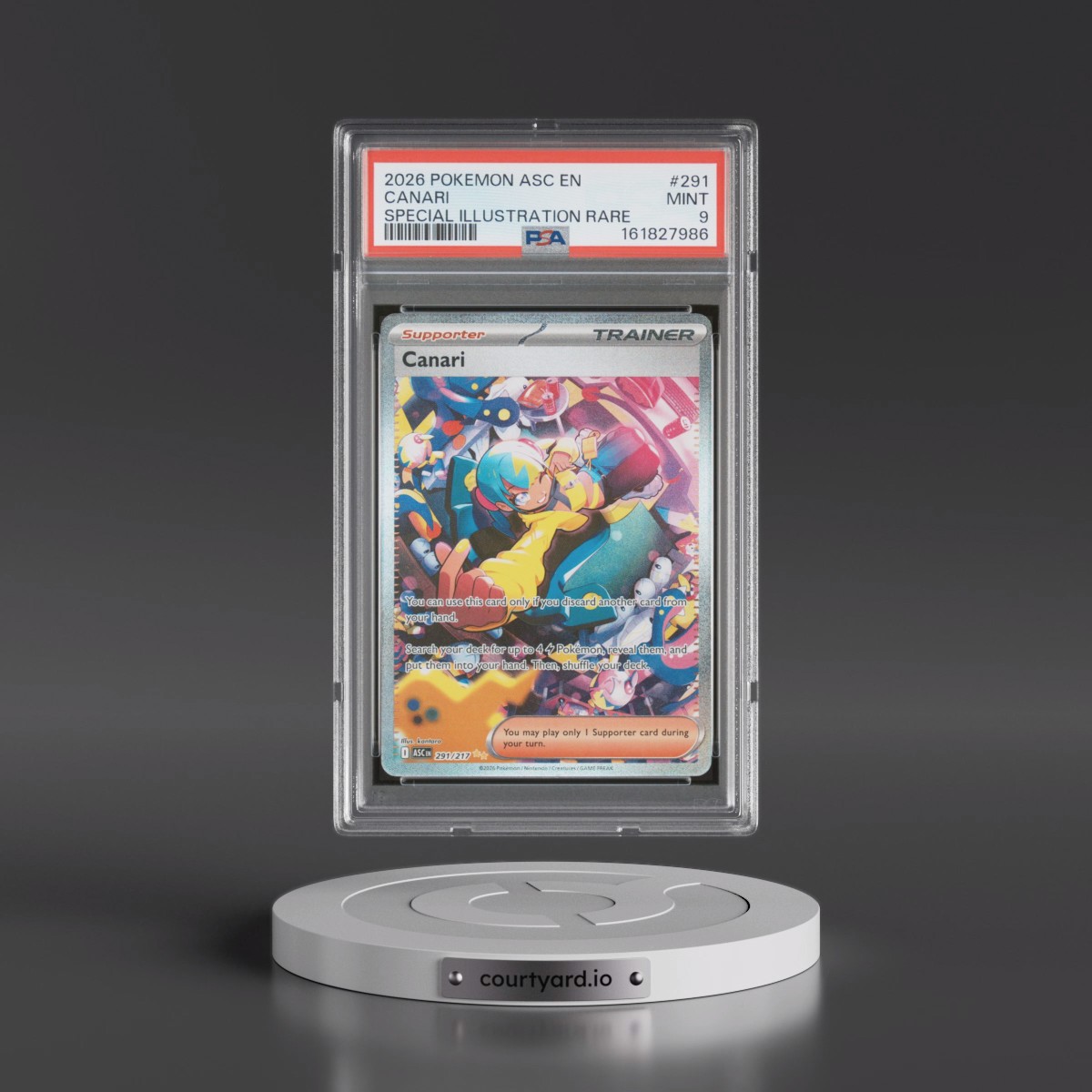 2026 Pokémon Asc EN-Ascended Heroes #291 Canari - Special Illustration Rare (PSA 9 MINT)