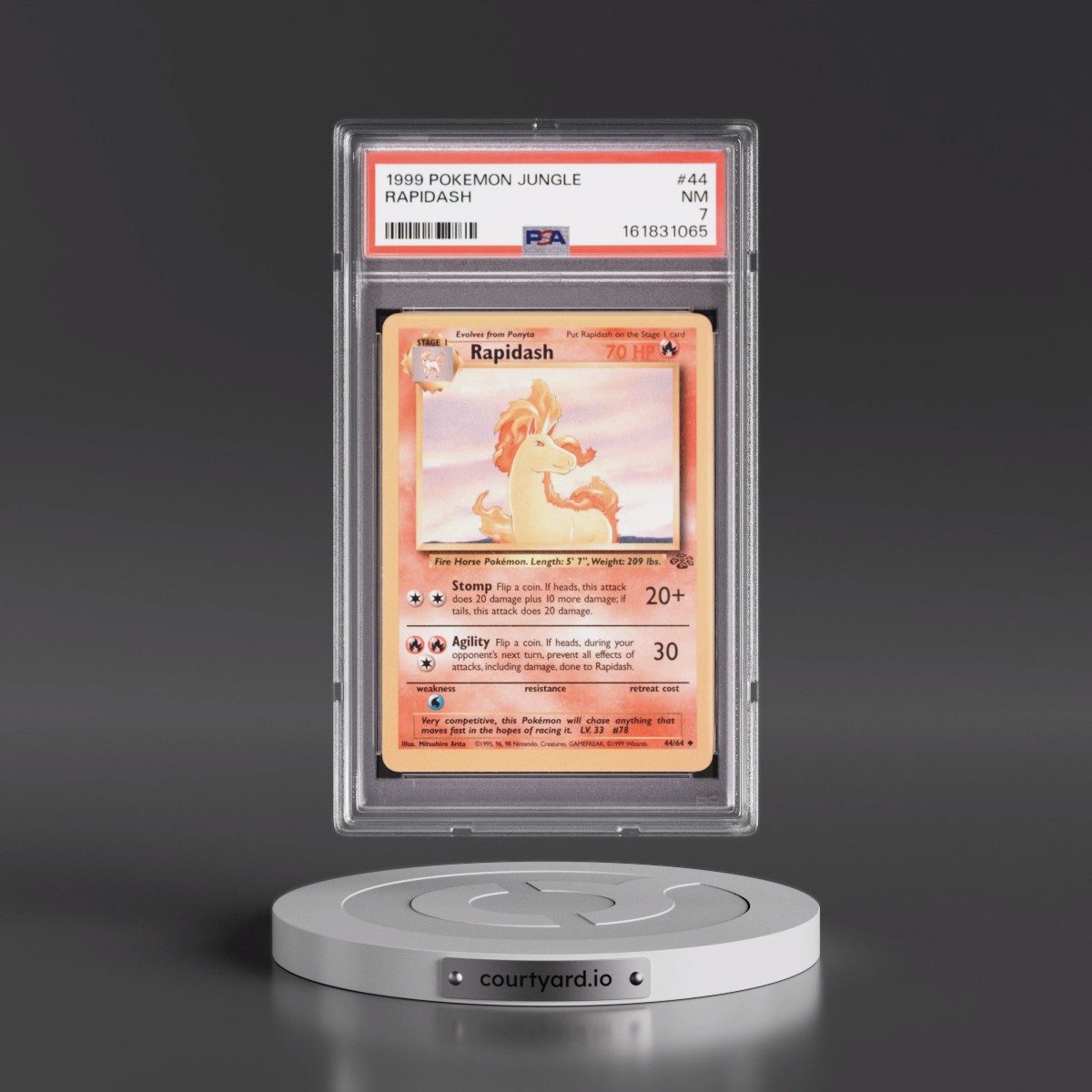 1999 Pokémon Jungle #44 Rapidash (PSA 7 NM)