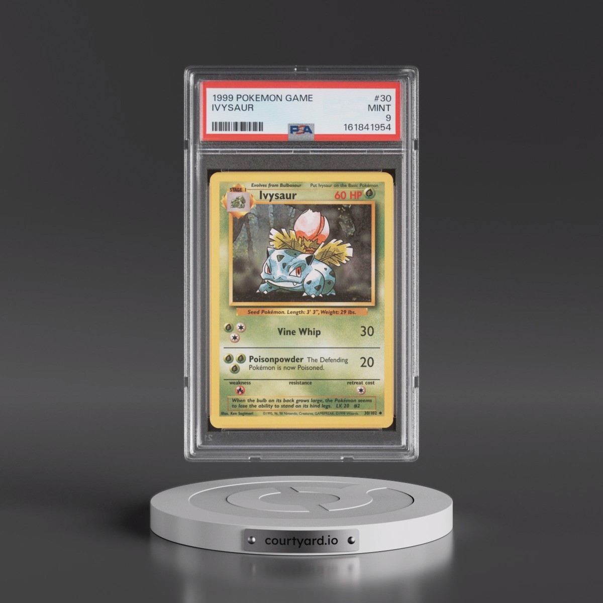 1999 Pokémon Game #30 Ivysaur (PSA 9 MINT)
