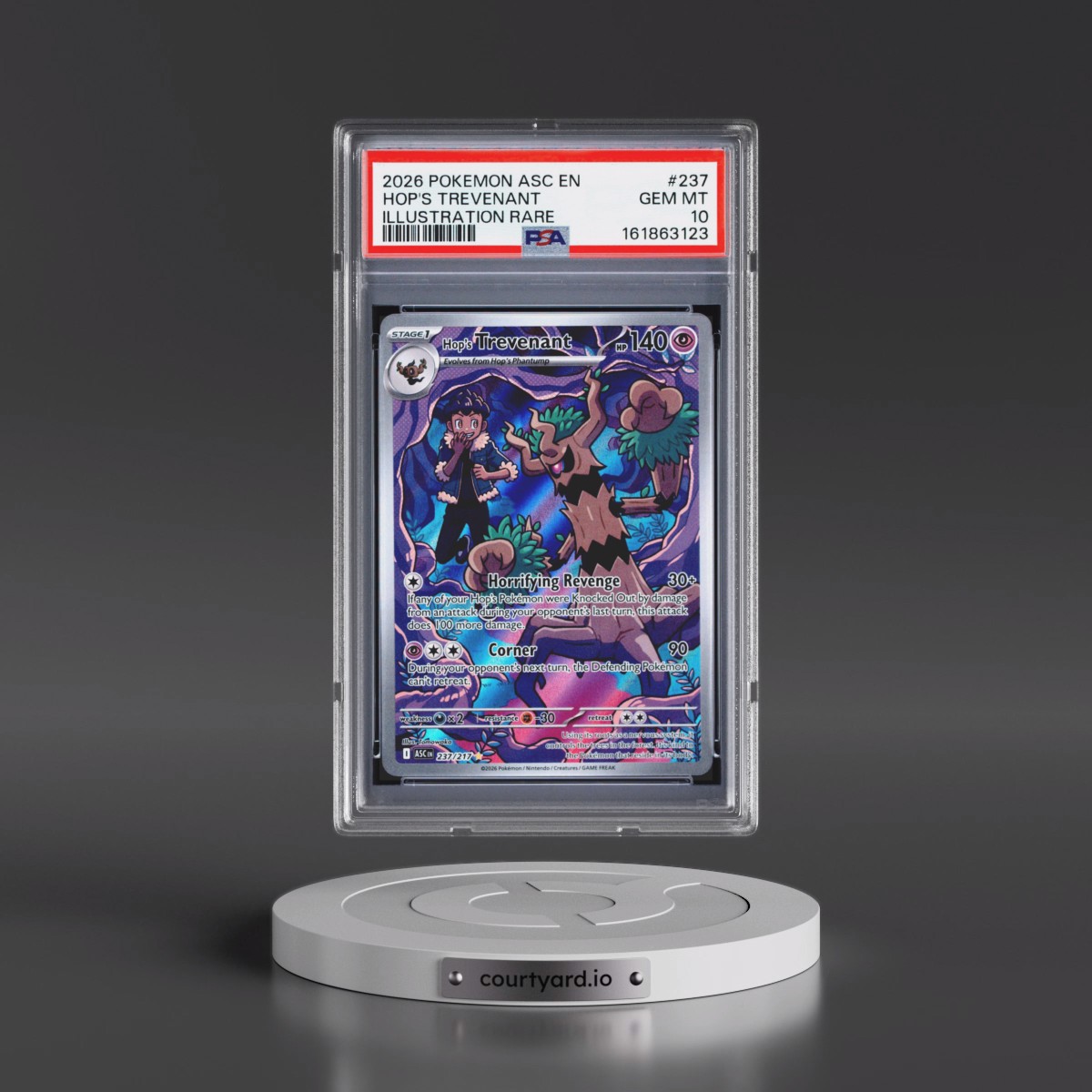 2026 Pokémon Asc EN-Ascended Heroes #237 Hop's Trevenant - Illustration Rare (PSA 10 GEM MINT)