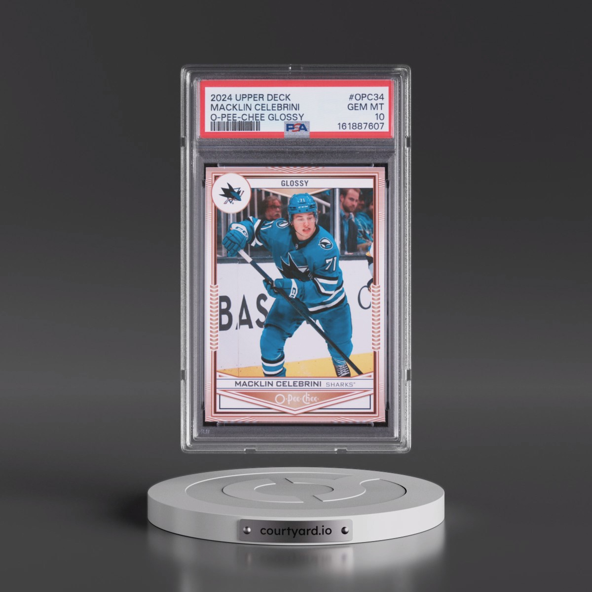 2024 Upper Deck O-Pee-Chee Glossy Macklin Celebrini #OPC34 PSA 10