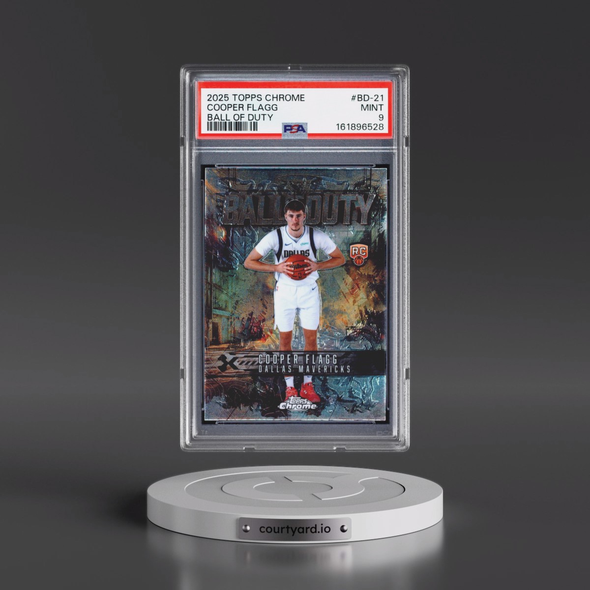 2025 Topps Chrome Ball of Duty #BD-21 Cooper Flagg (PSA 9 MINT)