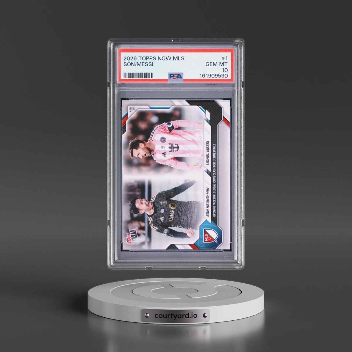 2026 Topps Now MLS #1 Lionel Messi/Son Heung-Min (PSA 10 GEM MINT)