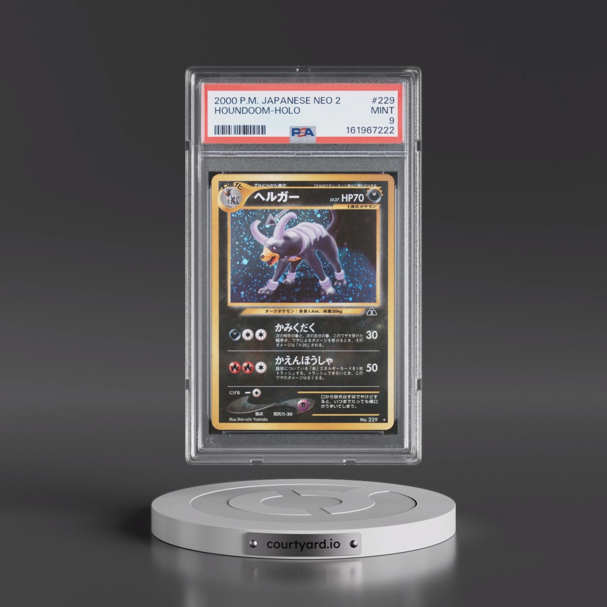 2000 Pokémon Neo 2 #229 Houndoom - Holo (PSA 9 MINT)