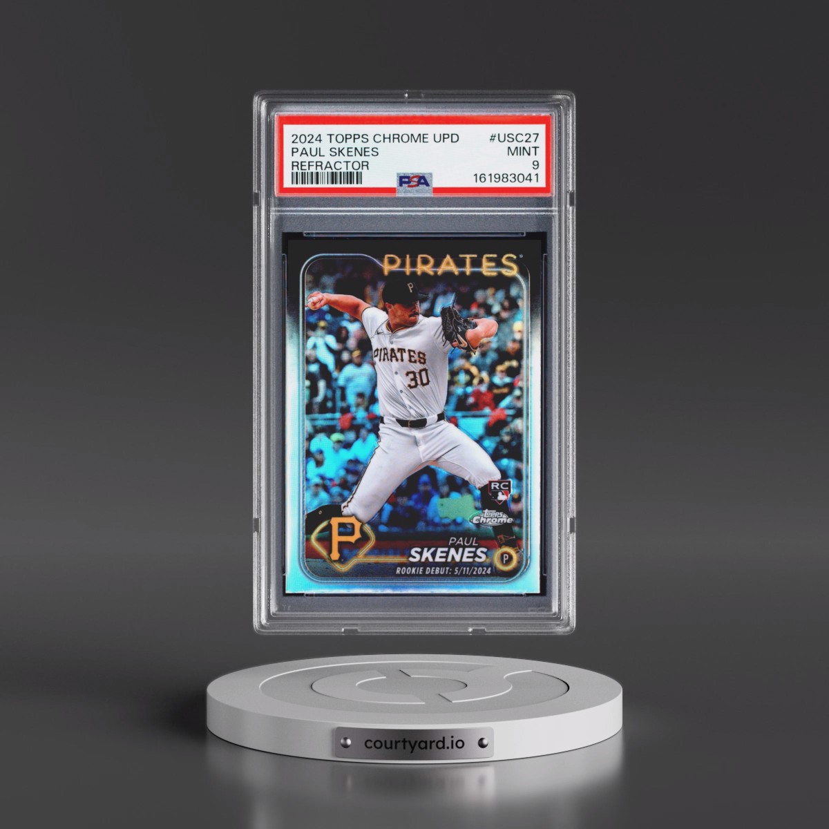 2024 Topps Chrome Update Paul Skenes - Refractor #USC27 PSA 9