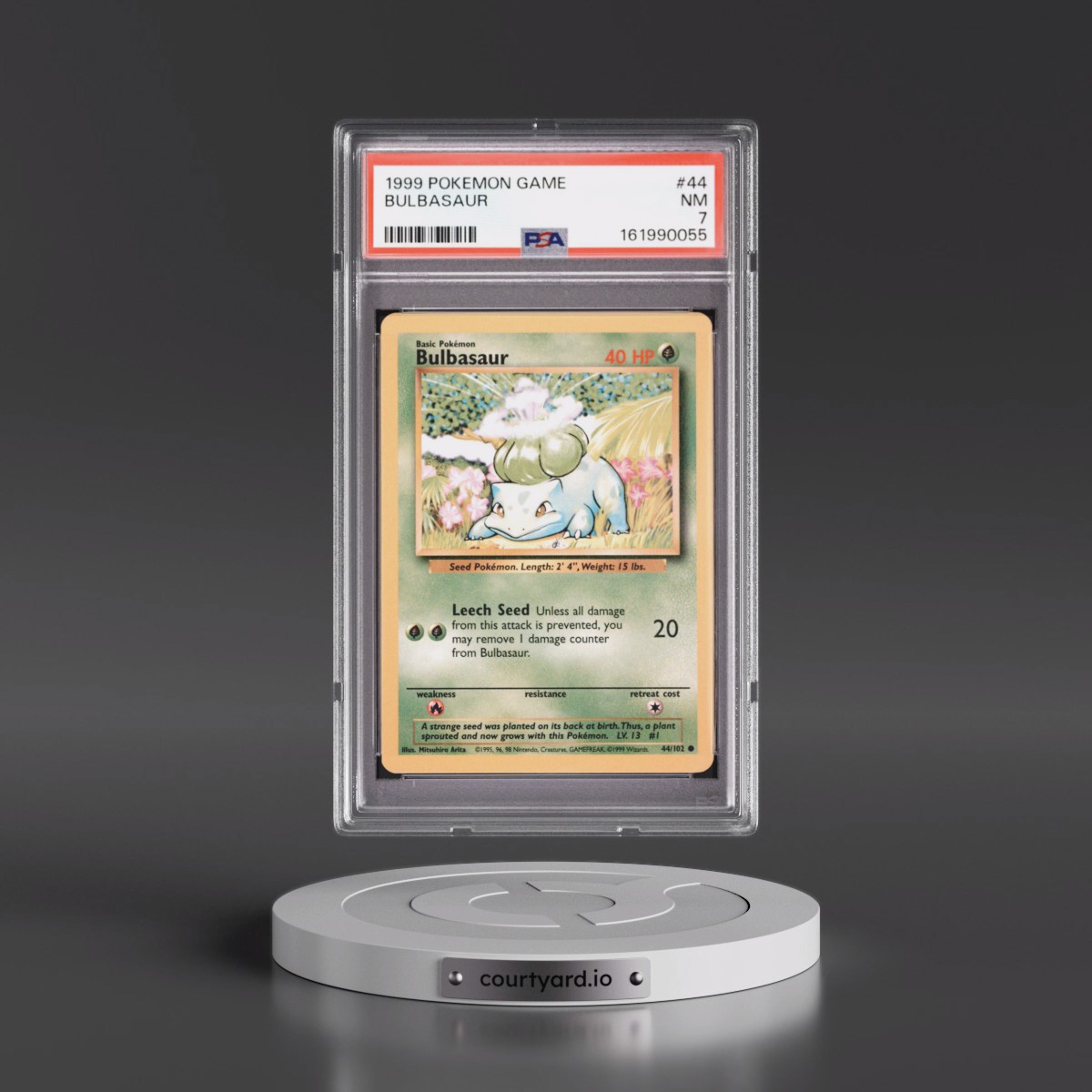 1999 Pokémon Game #44 Bulbasaur (PSA 7 NM)