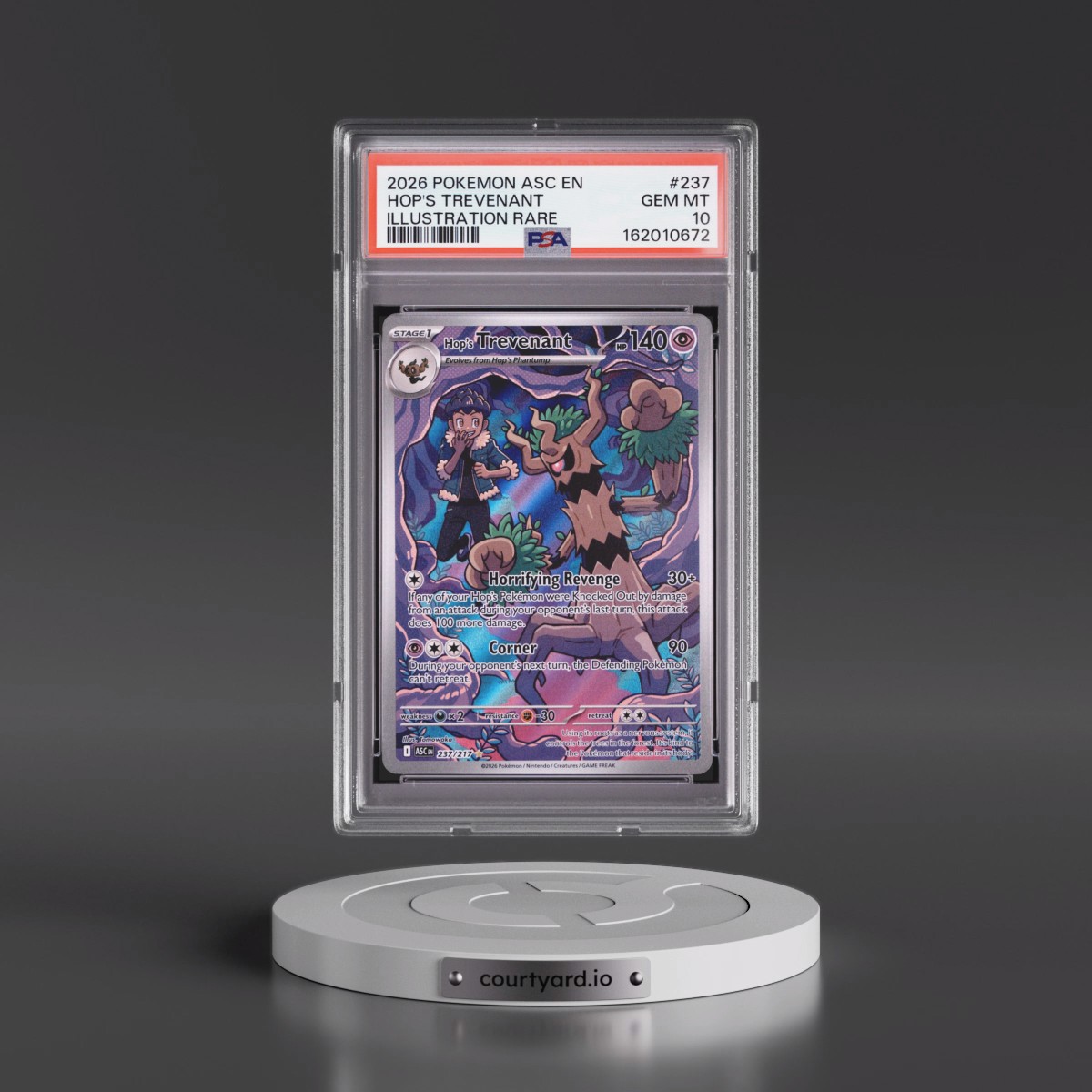 2026 Pokémon Asc EN-Ascended Heroes #237 Hop's Trevenant - Illustration Rare (PSA 10 GEM MINT)