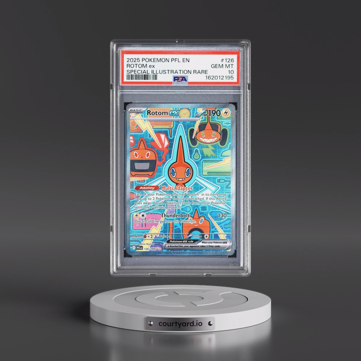 2025 Pokémon Pfl EN-Phantasmal Flames #126 Rotom EX - Holo Special Illustration Rare (PSA 10 GEM MINT)