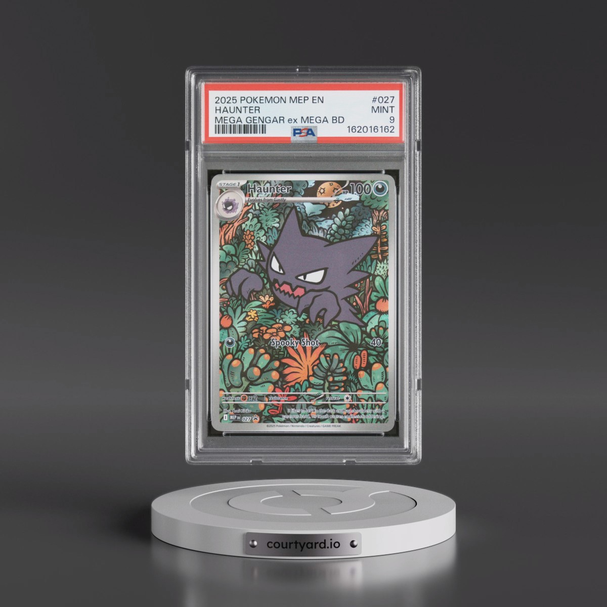 2025 Pokémon Mep EN-Me Black Star Promo #027 Haunter - Mega Gengar EX Mega Battle Deck (PSA 9 MINT)