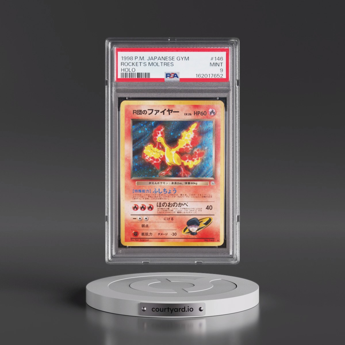 1998 Pokémon Gym #146 Rocket's Moltres - Holo (PSA 9 MINT)