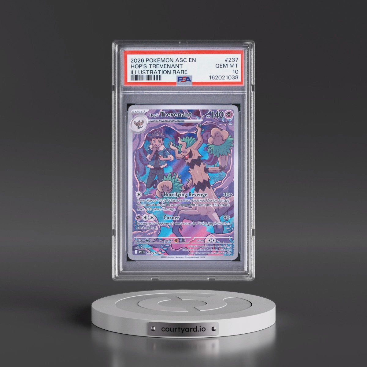 2026 Pokémon Asc EN-Ascended Heroes #237 Hop's Trevenant - Illustration Rare (PSA 10 GEM MINT)