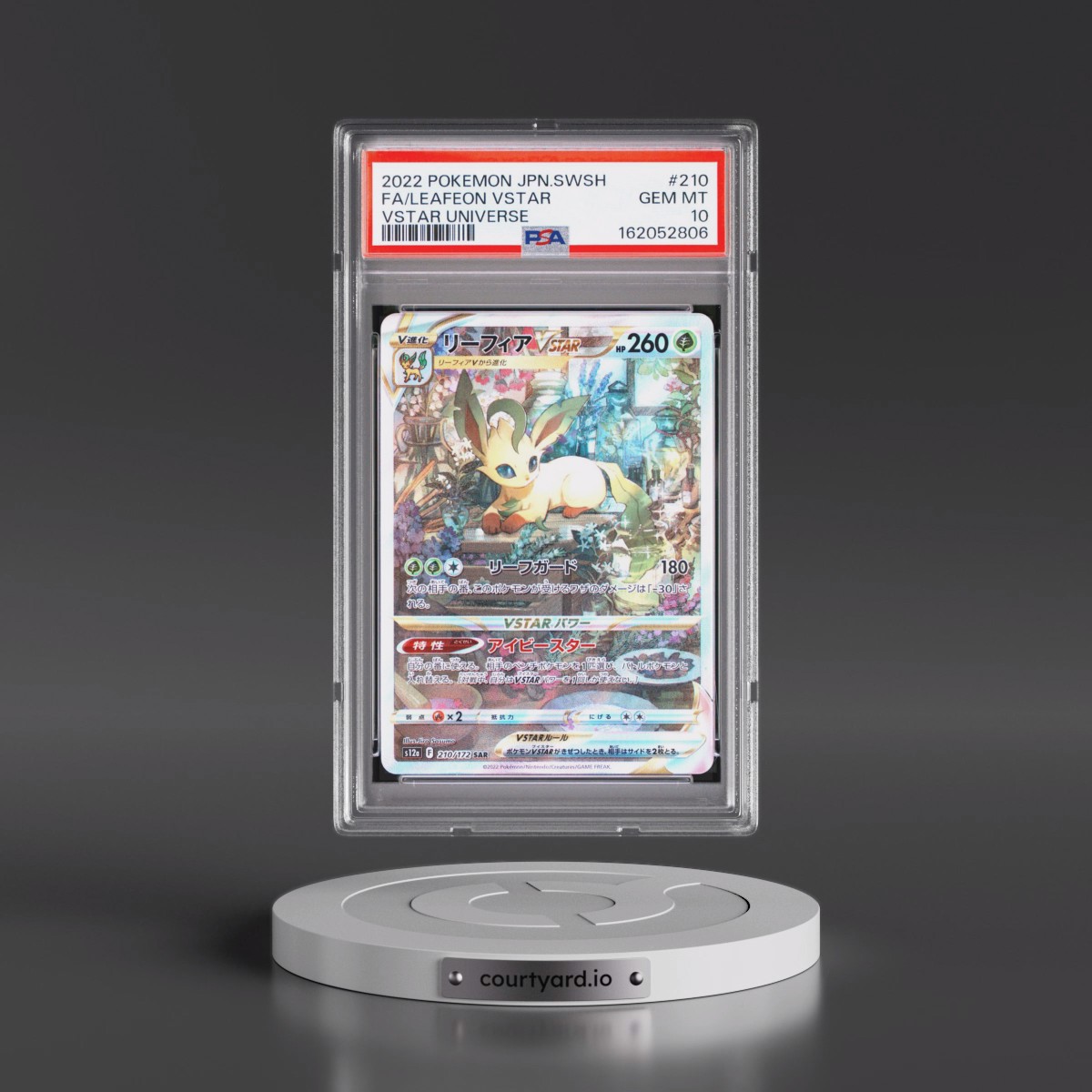 2022 Pokémon Sword & Shield Vstar Universe #210 Leafeon Vstar - Full Art (PSA 10 GEM MINT)