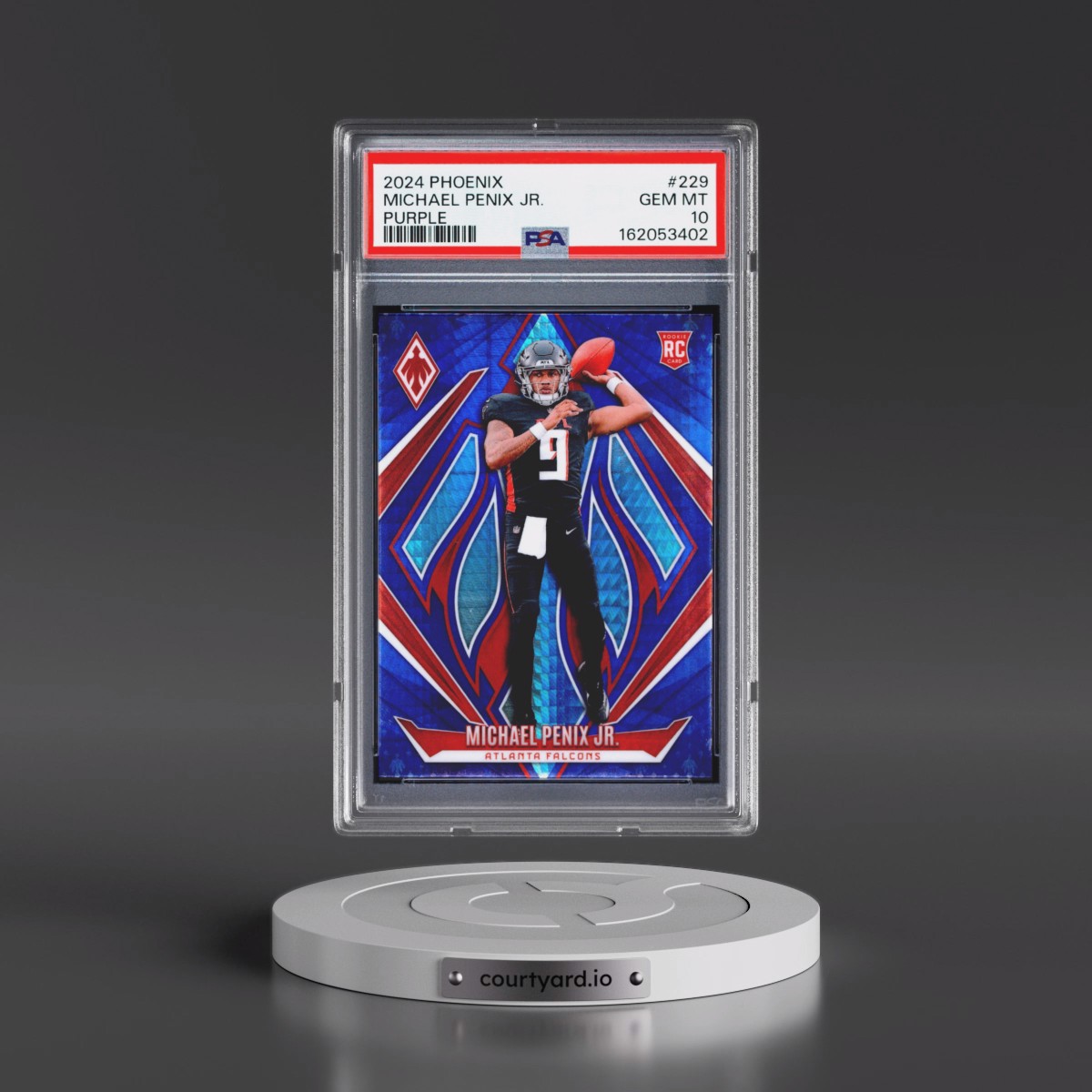 2024 Panini Phoenix #229 Michael Penix Jr. - Purple (PSA 10 GEM MINT)