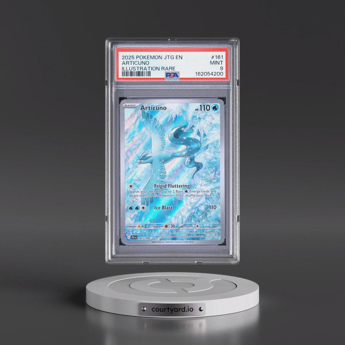 2025 Pokémon Jtg EN-Journey Together #161 Articuno - Illustration Rare (PSA 9 MINT)