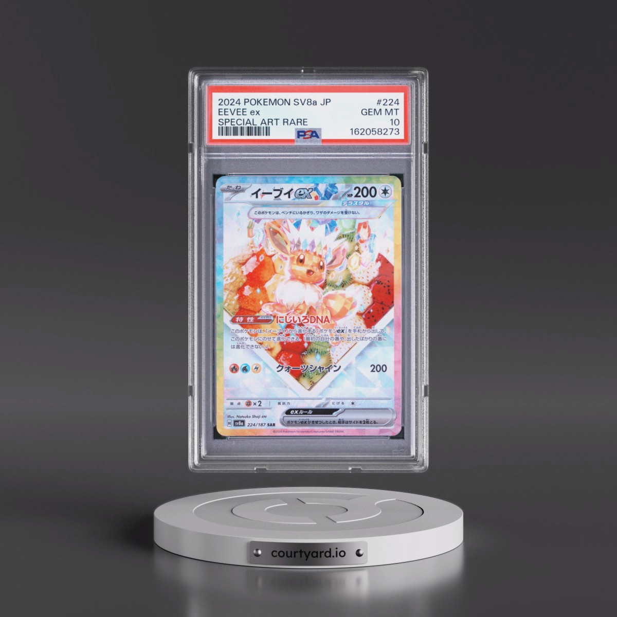 2024 Pokémon Sv8a-Terastal Fest EX #224 Eevee EX - Holo Special Art Rare (PSA 10 GEM MINT)