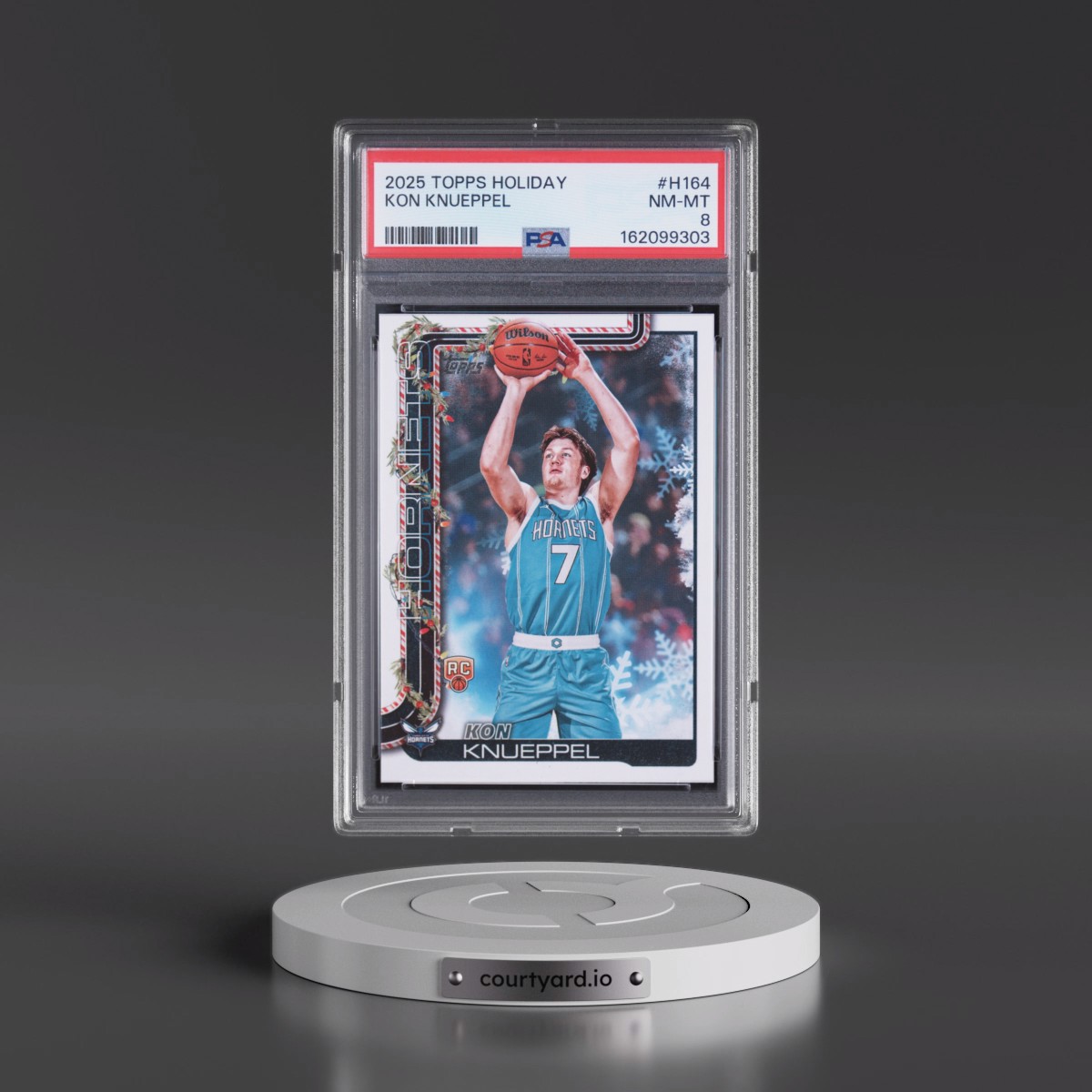 2025 Topps Holiday #H164 Kon Knueppel (PSA 8 NM-MT)