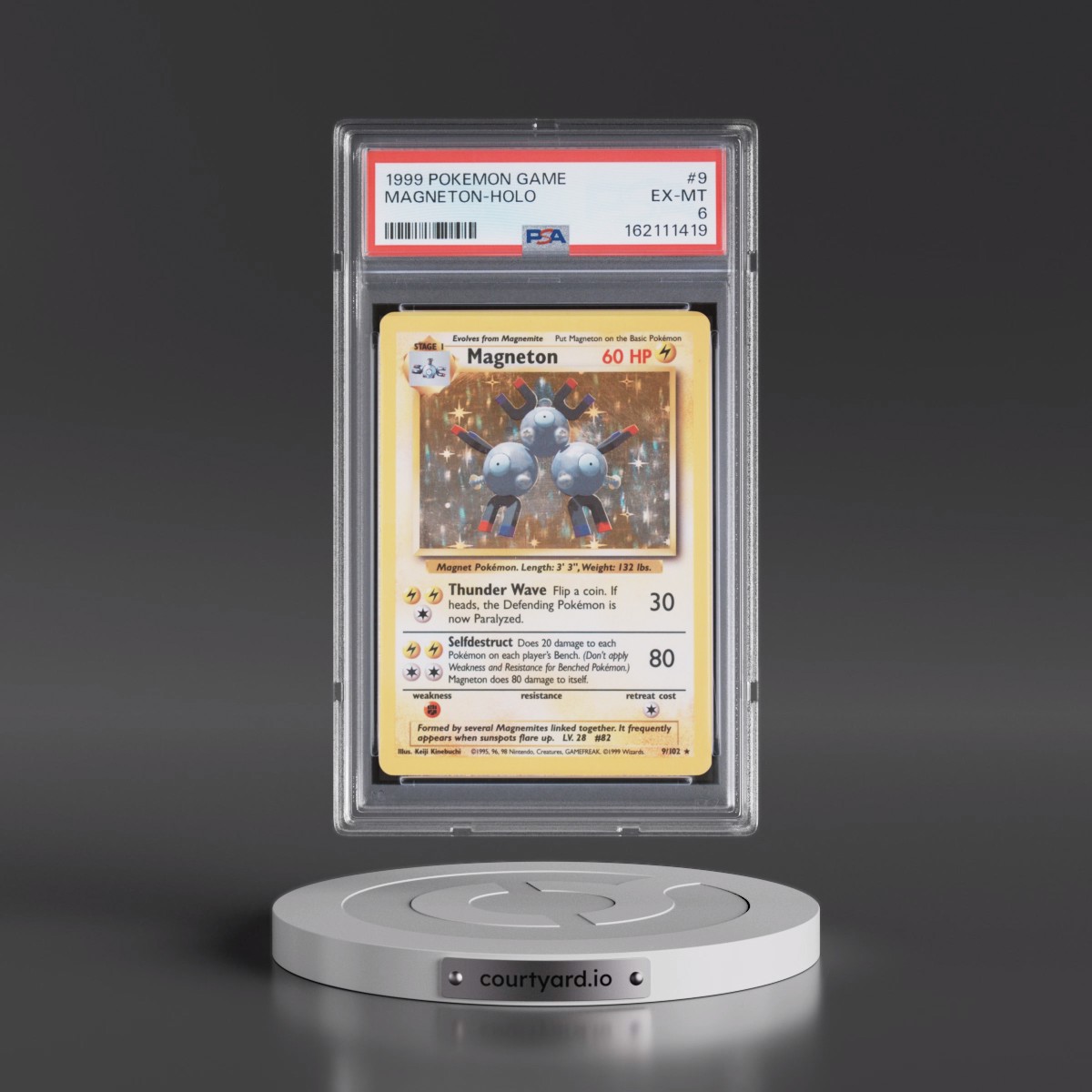 1999 Pokémon Game #9 Magneton - Holo (PSA 6 EX-MT)