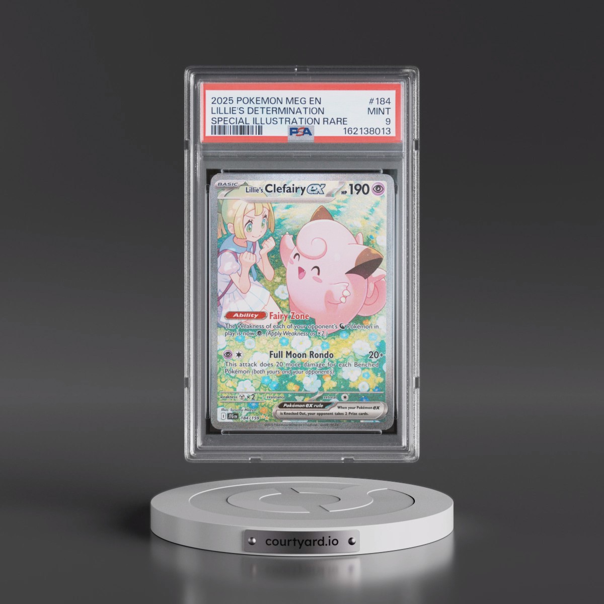 2025 Pokémon Meg EN-Mega Evolution #184 Lillie's Determination - Special Illustration Rare (PSA 9 MINT)