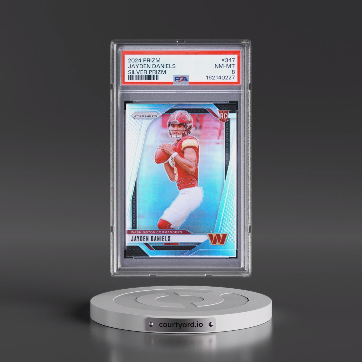 2024 Panini Prizm Jayden Daniels - Silver Prizm #347 PSA 8