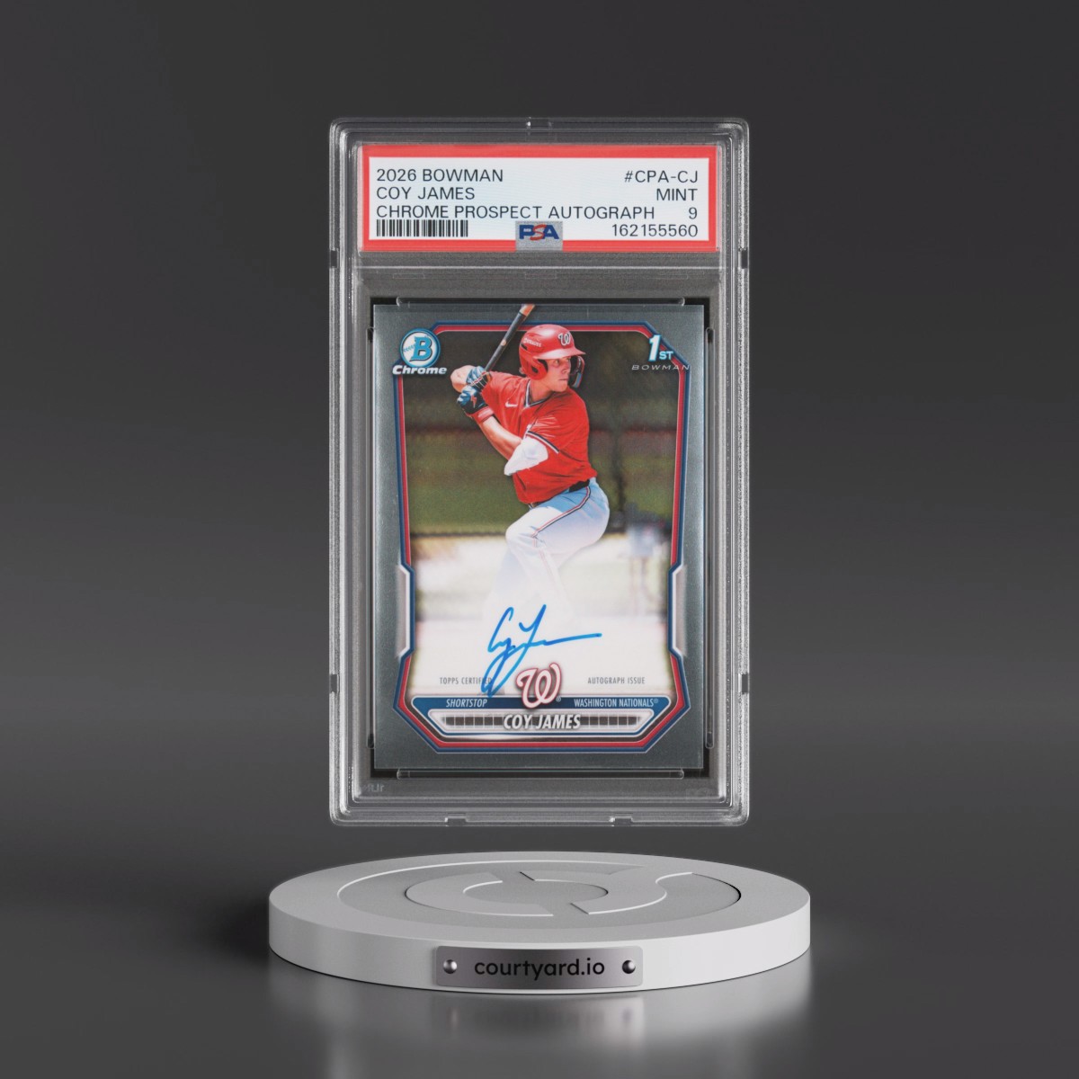 2026 Bowman Chrome Prospect Autographs Coy James #CPA-CJ PSA 9