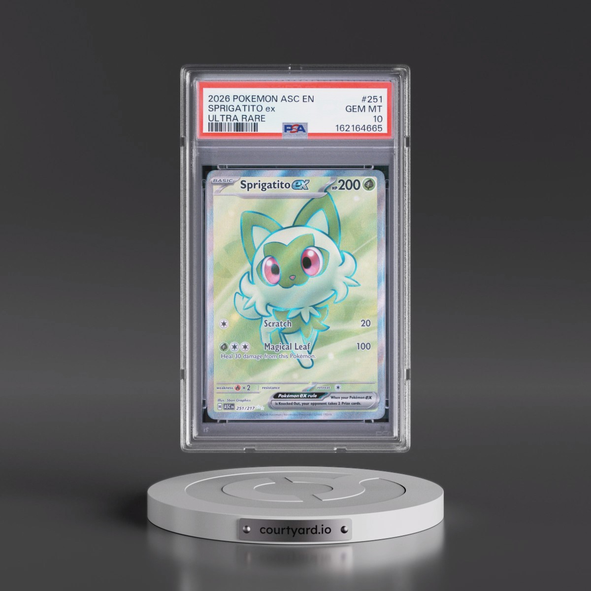 2026 Pokémon Asc EN-Ascended Heroes #251 Sprigatito EX - Holo Ultra Rare (PSA 10 GEM MINT)
