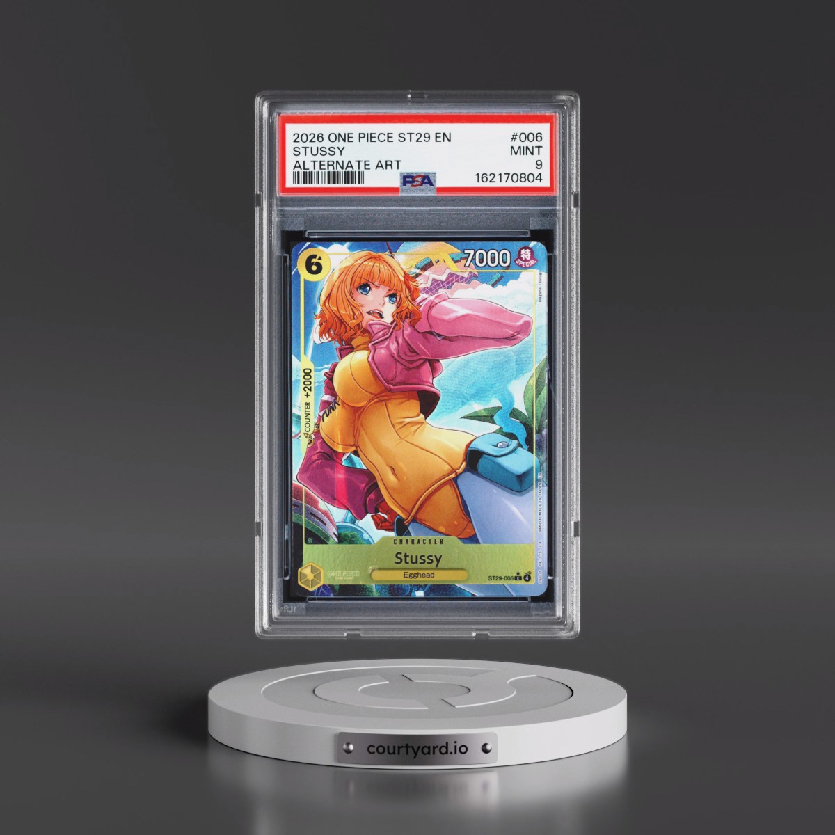 2026 One Piece Starter Deck ST29-Egghead #006 Stussy - Alternate Art (PSA 9 MINT)