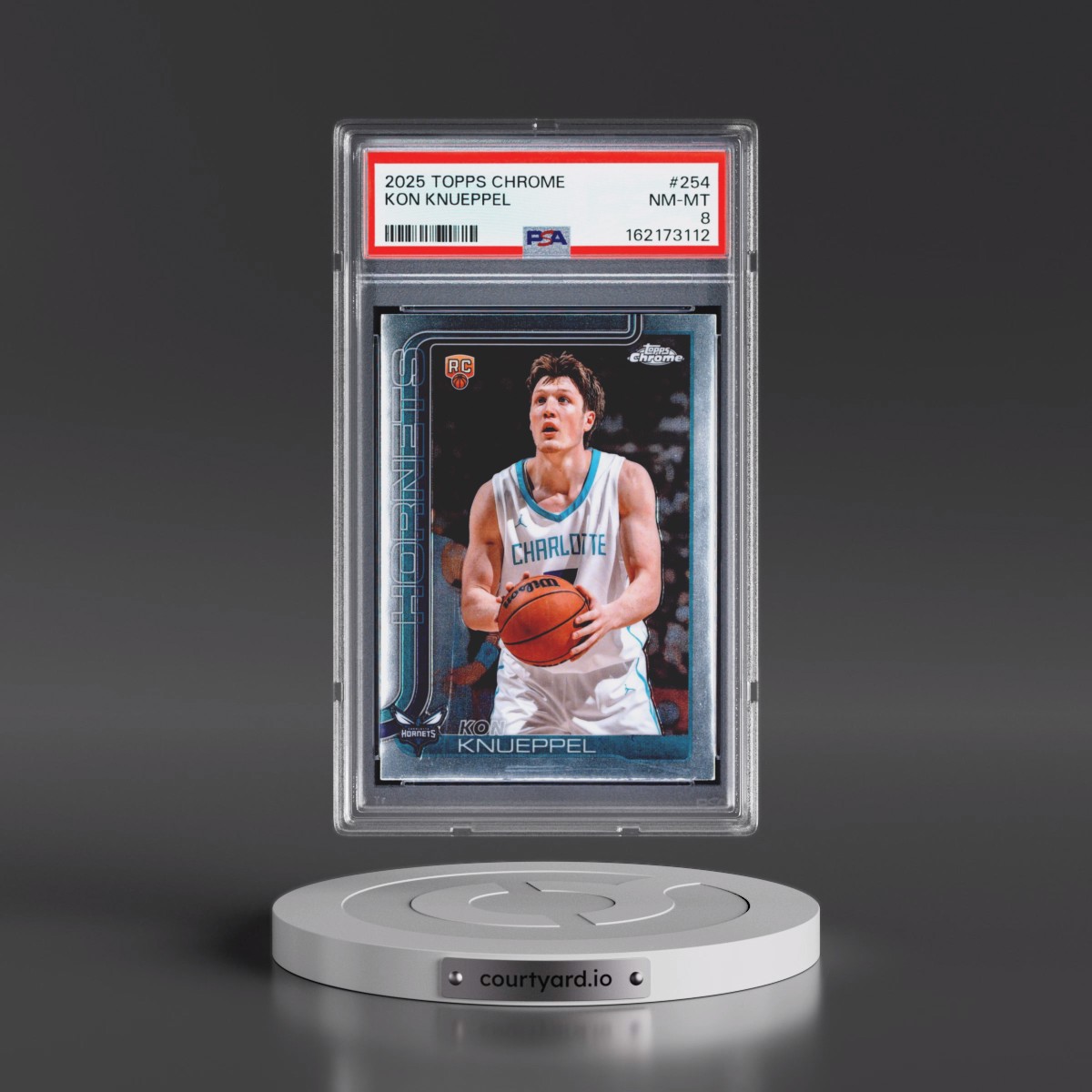 2025 Topps Chrome #254 Kon Knueppel (PSA 8 NM-MT)