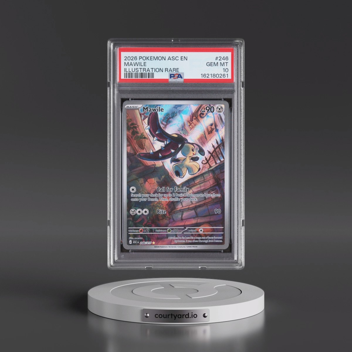 2026 Pokémon Asc EN-Ascended Heroes #246 Mawile - Illustration Rare (PSA 10 GEM MINT)
