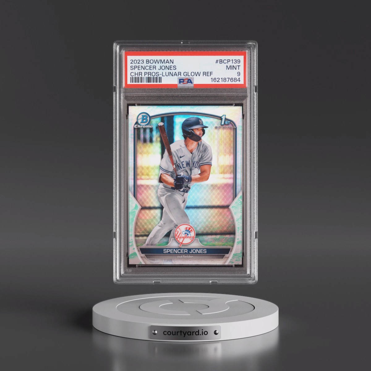 2023 Bowman Chrome Prospects Spencer Jones - Lunar Glow Refractor #BCP139 PSA 9