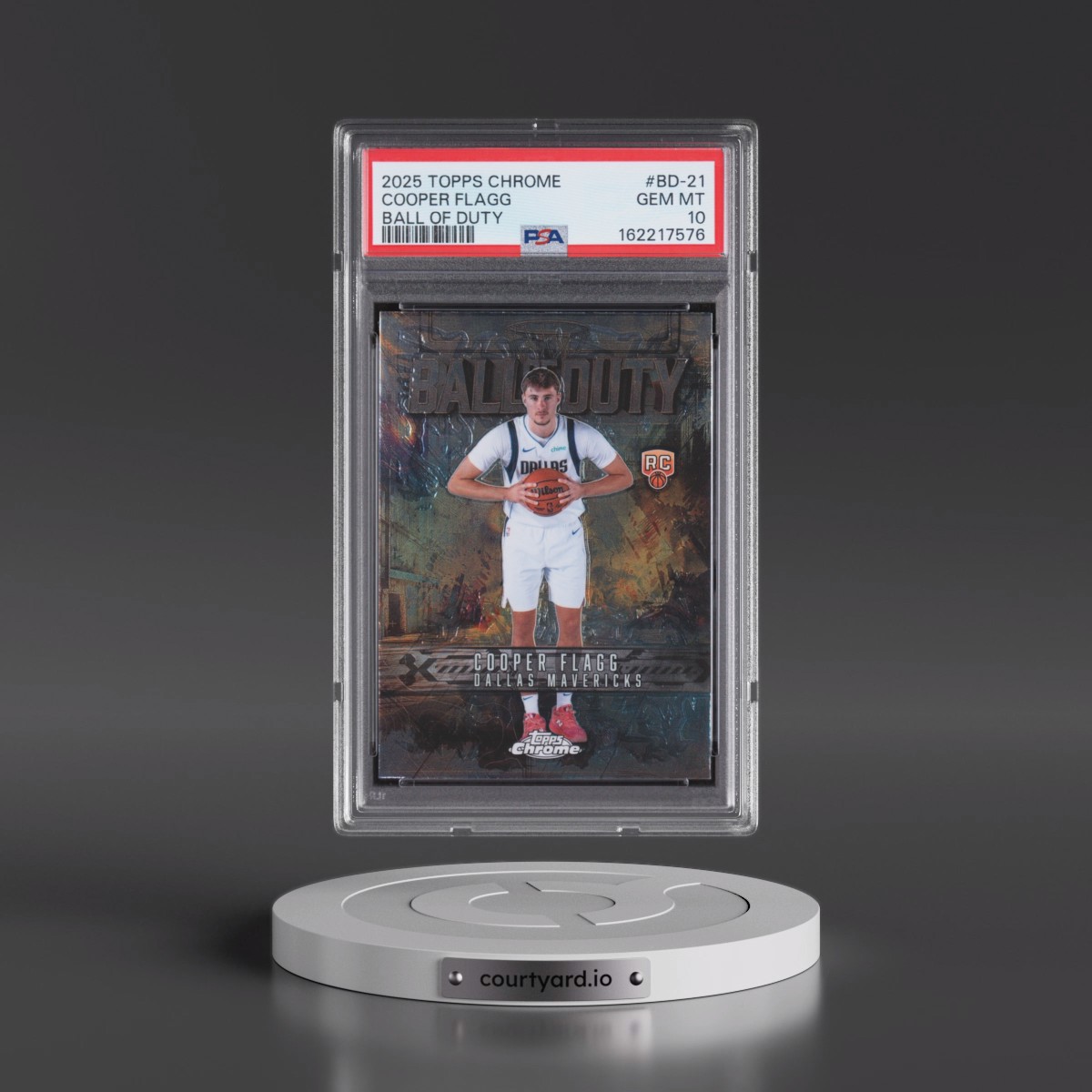 2025 Topps Chrome Ball of Duty #BD-21 Cooper Flagg (PSA 10 GEM MINT)