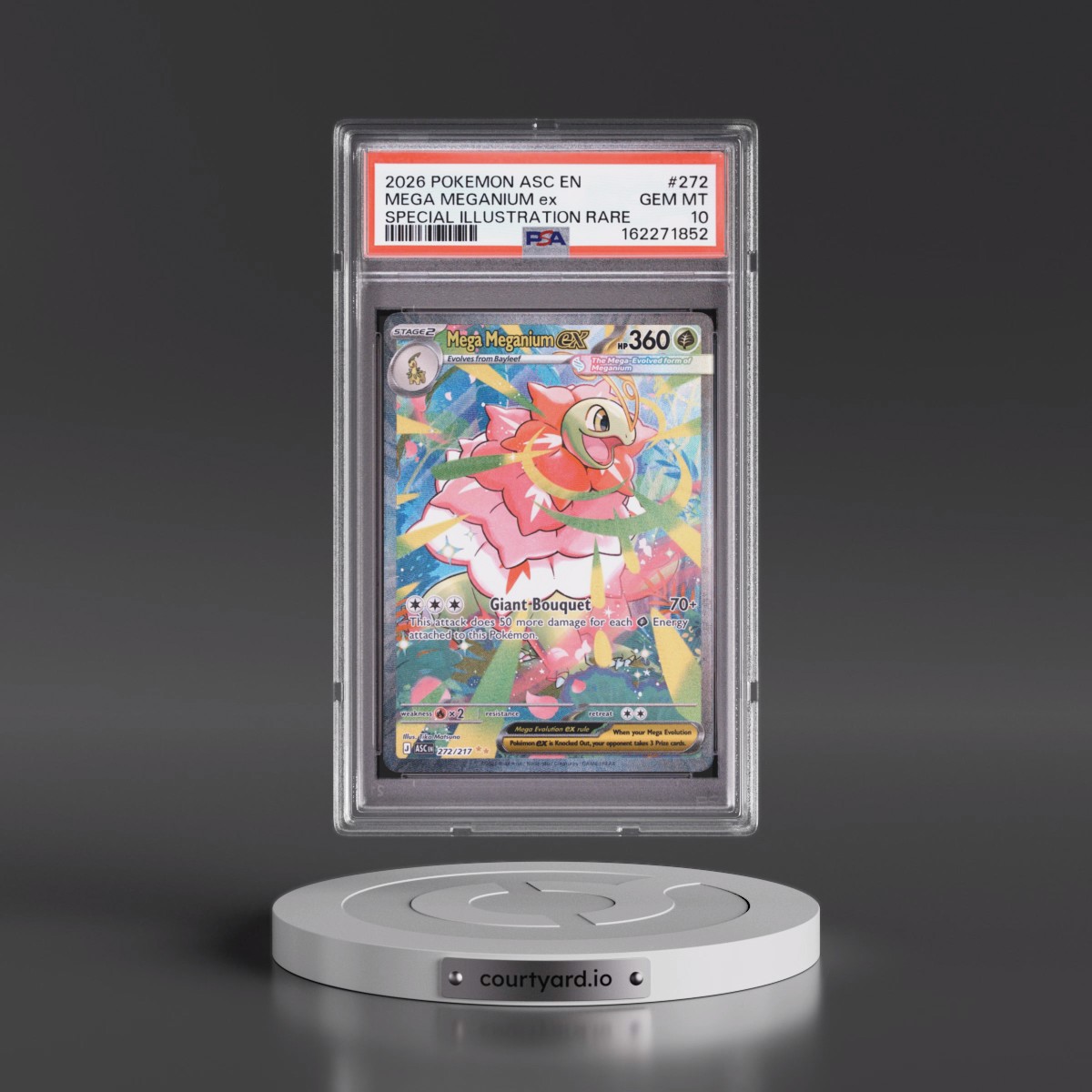 2026 Pokémon Asc EN-Ascended Heroes Mega Meganium EX - Holo Special Illustration Rare #272 PSA 10