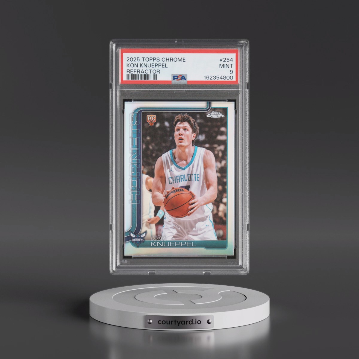 2025 Topps Chrome #254 Kon Knueppel - Refractor (PSA 9 MINT)