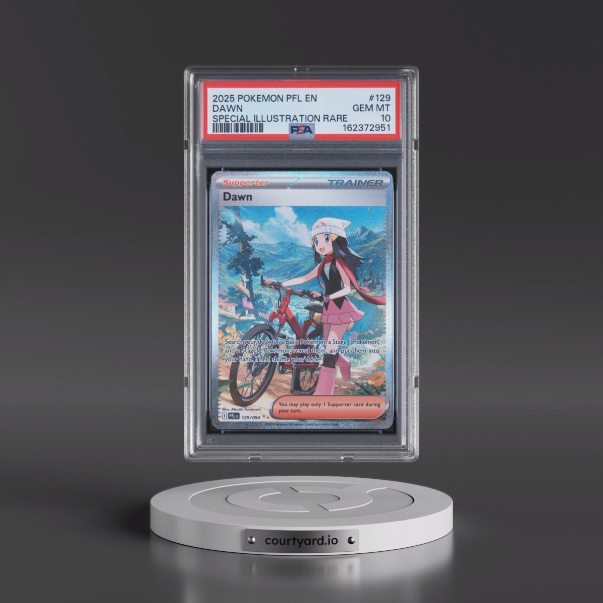 2025 Pokémon Pfl EN-Phantasmal Flames #129 Dawn - Special Illustration Rare (PSA 10 GEM MINT)