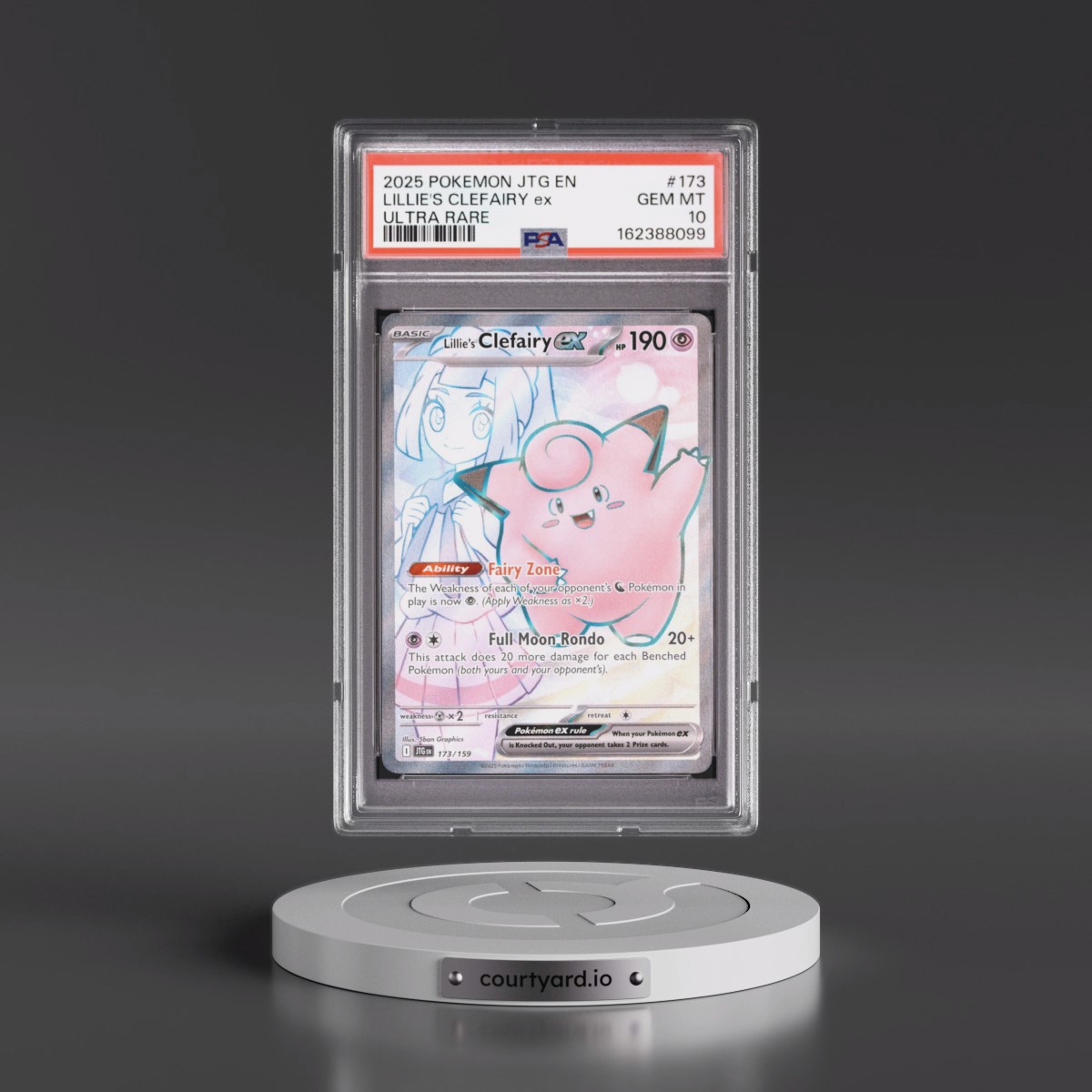 2025 Pokémon Jtg EN-Journey Together #173 Lillie's Clefairy EX - Holo Ultra Rare (PSA 10 GEM MINT)
