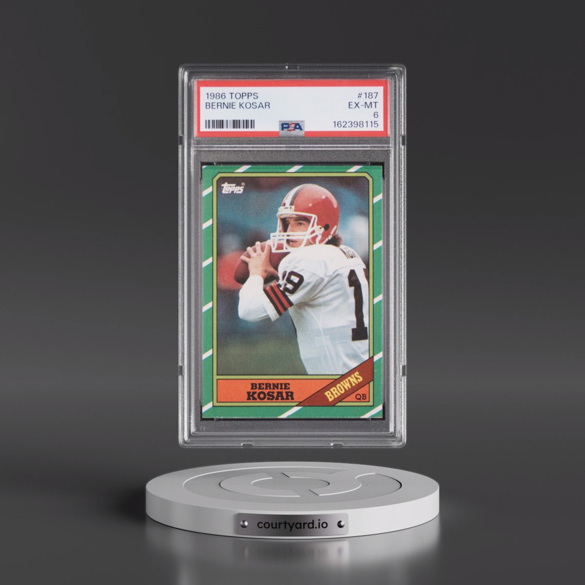 1986 Topps #187 Bernie Kosar (PSA 6 EX-MT)