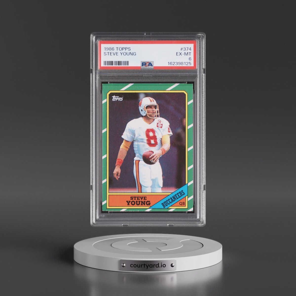 1986 Topps #374 Steve Young (PSA 6 EX-MT)