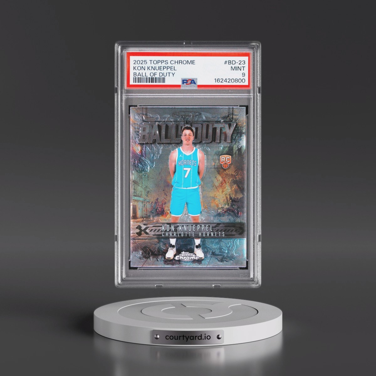 2025 Topps Chrome Ball of Duty Kon Knueppel #BD-23 PSA 9