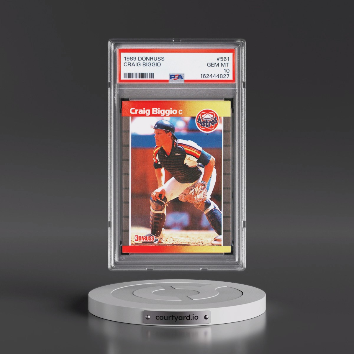 1989 Donruss #561 Craig Biggio (PSA 10 GEM MINT)