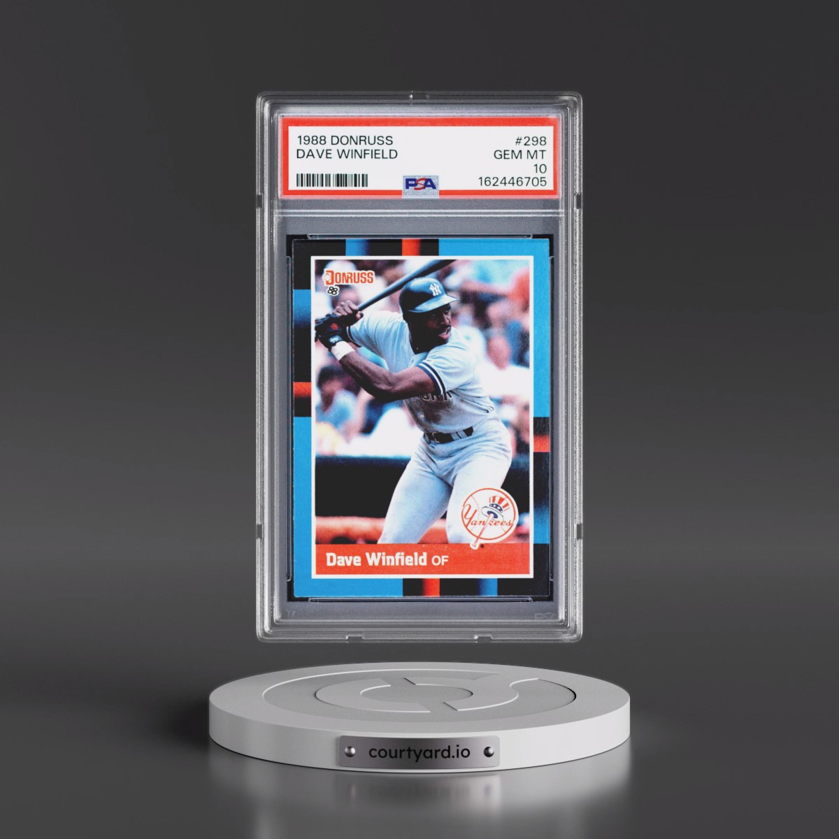 1988 Donruss #298 Dave Winfield (PSA 10 GEM MINT)