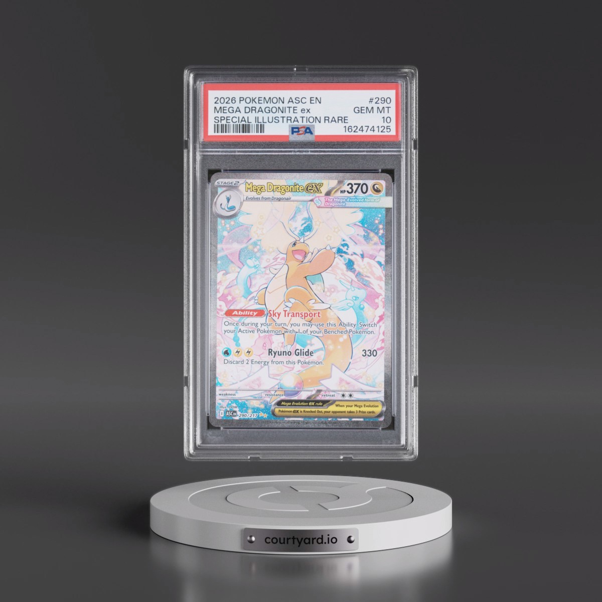 2026 Pokémon Asc EN-Ascended Heroes #290 Mega Dragonite EX - Holo Special Illustration Rare (PSA 10 GEM MINT)