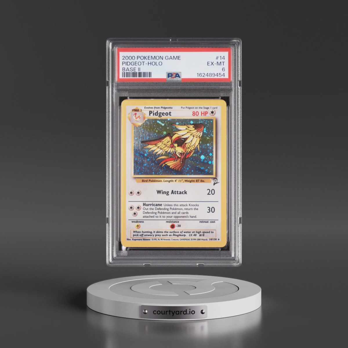 2000 Pokémon Game Base II #14 Pidgeot - Holo (PSA 6 EX-MT)
