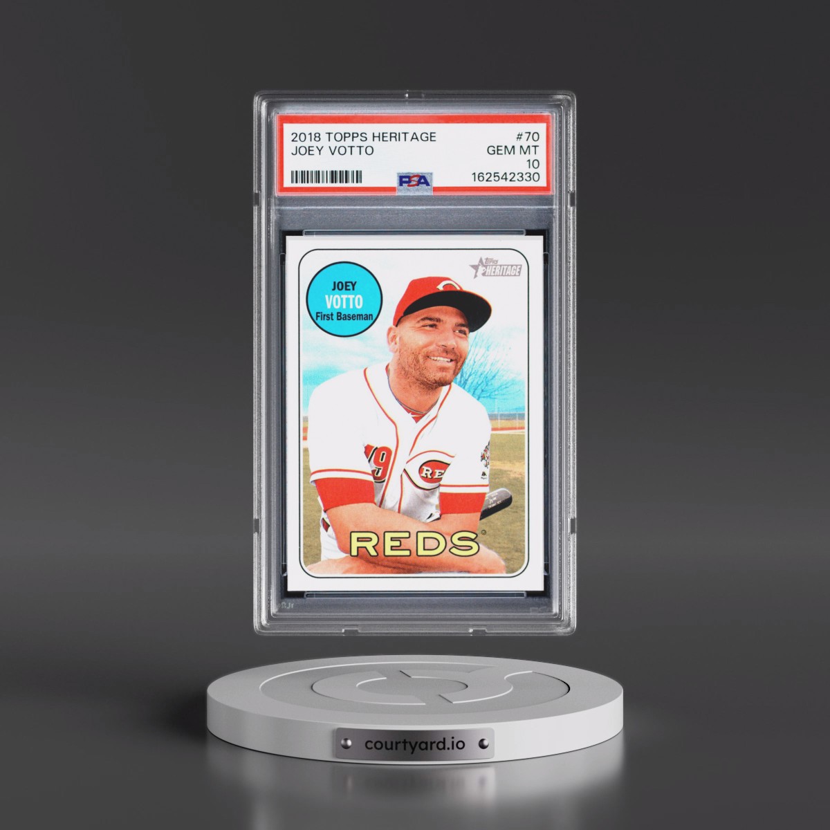 2018 Topps Heritage Joey Votto #70 PSA 10