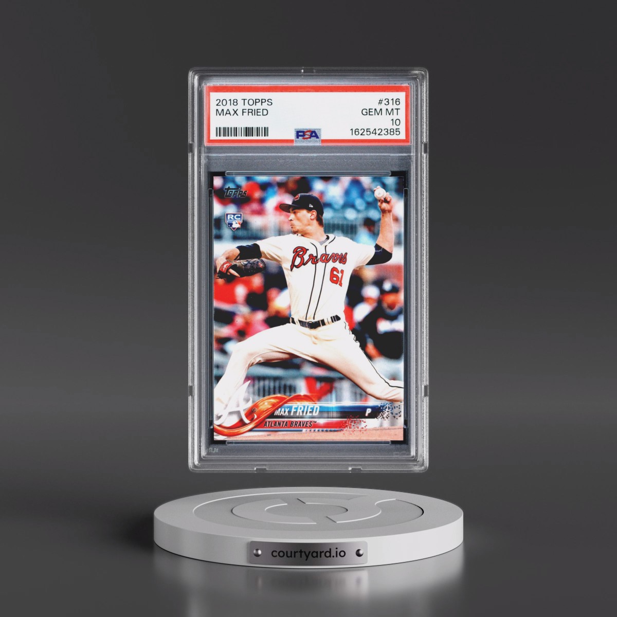 2018 Topps #316 Max Fried (PSA 10 GEM MINT)