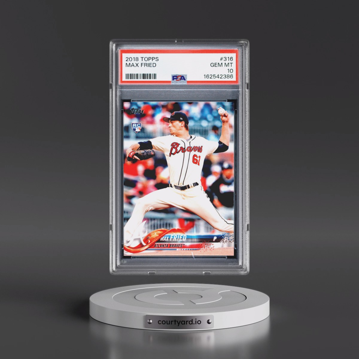 2018 Topps #316 Max Fried (PSA 10 GEM MINT)