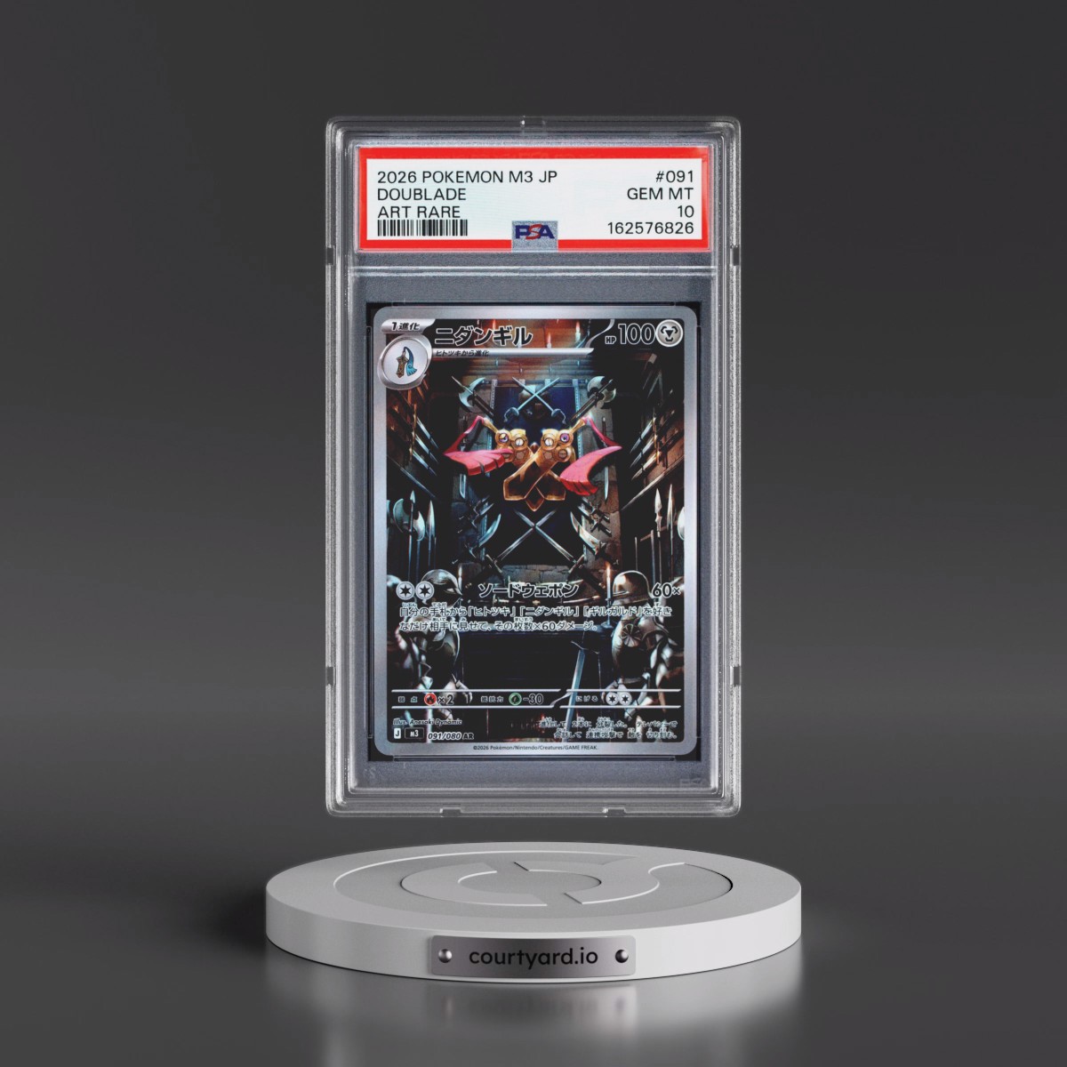 2026 Pokémon M3-Nullifying Zero #091 Doublade - Art Rare (PSA 10 GEM MINT)