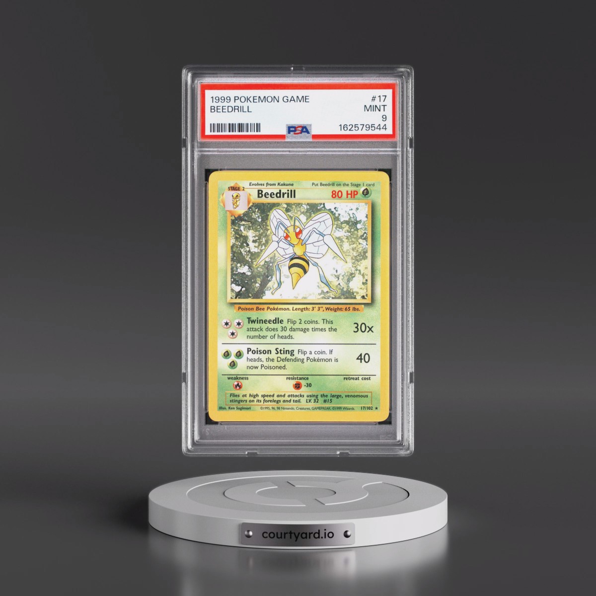1999 Pokémon Game #17 Beedrill (PSA 9 MINT)