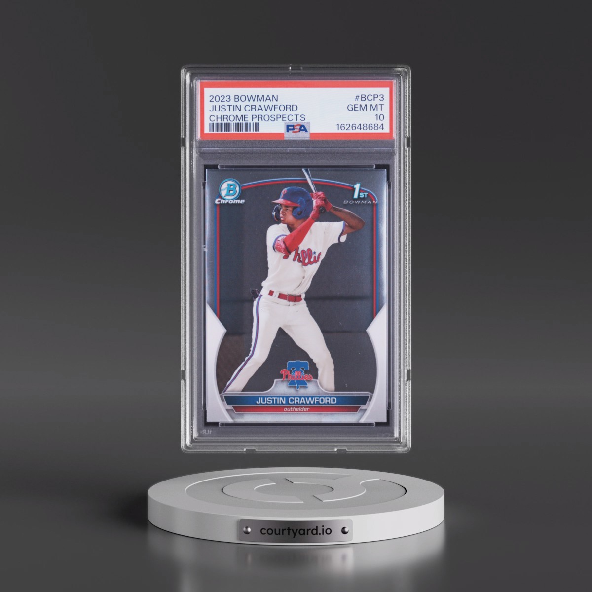 2023 Bowman Chrome Prospects Justin Crawford #BCP3 PSA 10